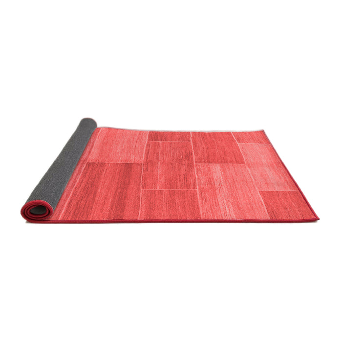 Abstract Red Modern Area Rugs