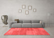 Modern Red Washable Rugs