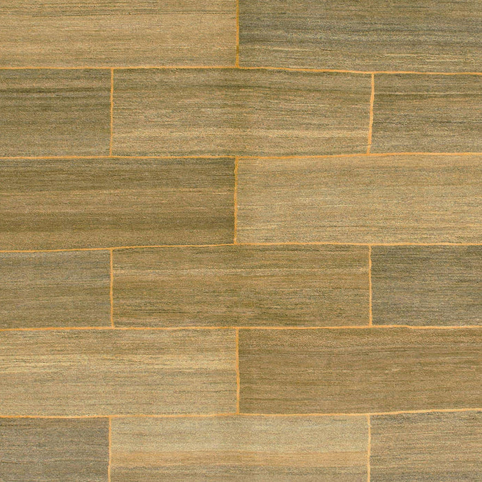 Square Machine Washable Abstract Gold Rug, wshabs1530