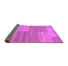 Sideview of Abstract Purple Modern Rug, abs1530pur