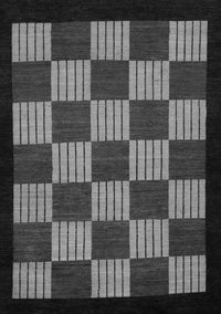 Checkered Gray Modern Rug, abs1531gry