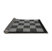 Sideview of Checkered Gray Modern Rug, abs1531gry