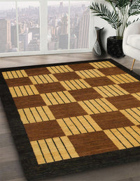 Abstract Red Checkered Rug, abs1531