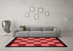 Modern Red Washable Rugs