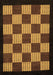 Checkered Brown Modern Rug, abs1531brn