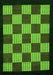 Checkered Green Modern Rug, abs1531grn