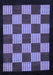 Machine Washable Checkered Blue Modern Rug, wshabs1531blu