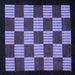 Square Checkered Blue Modern Rug, abs1531blu