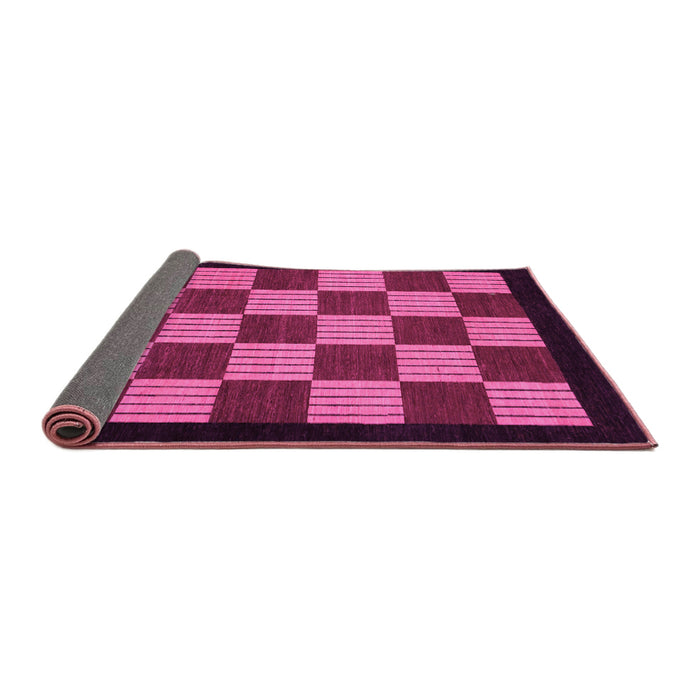 Sideview of Checkered Pink Modern Rug, abs1531pnk