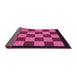 Sideview of Checkered Pink Modern Rug, abs1531pnk