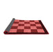 Checkered Red Modern Area Rugs