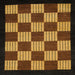 Square Abstract Red Checkered Rug, abs1531