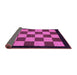 Sideview of Checkered Purple Modern Rug, abs1531pur