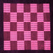 Square Checkered Pink Modern Rug, abs1531pnk