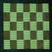 Square Machine Washable Checkered Turquoise Modern Area Rugs, wshabs1531turq