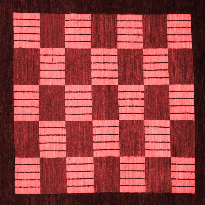 Checkered Red Modern Rug, abs1531red