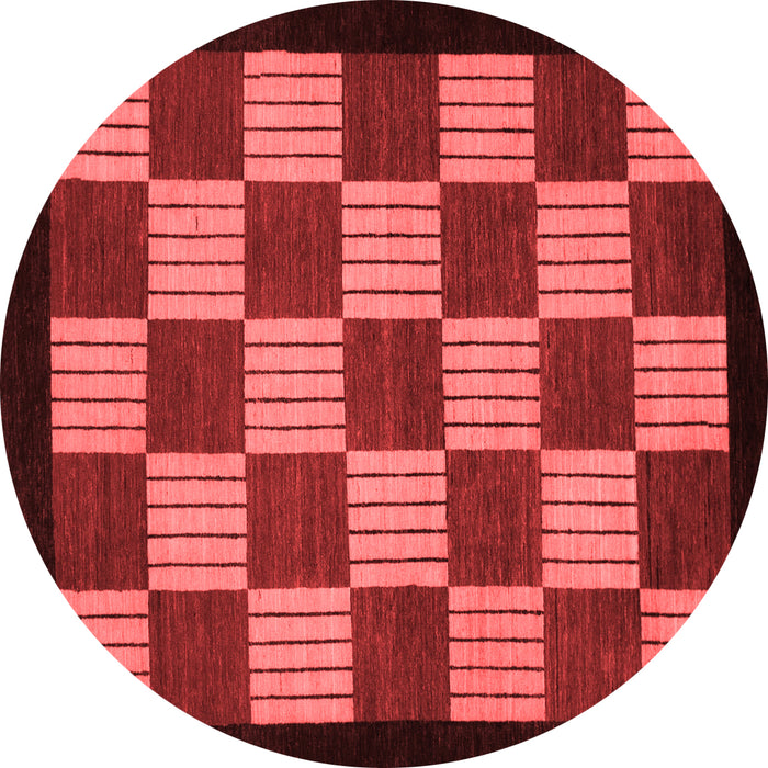 Checkered Red Modern Rug, abs1531red