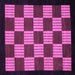 Square Checkered Purple Modern Rug, abs1531pur