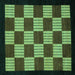 Square Checkered Turquoise Modern Rug, abs1531turq