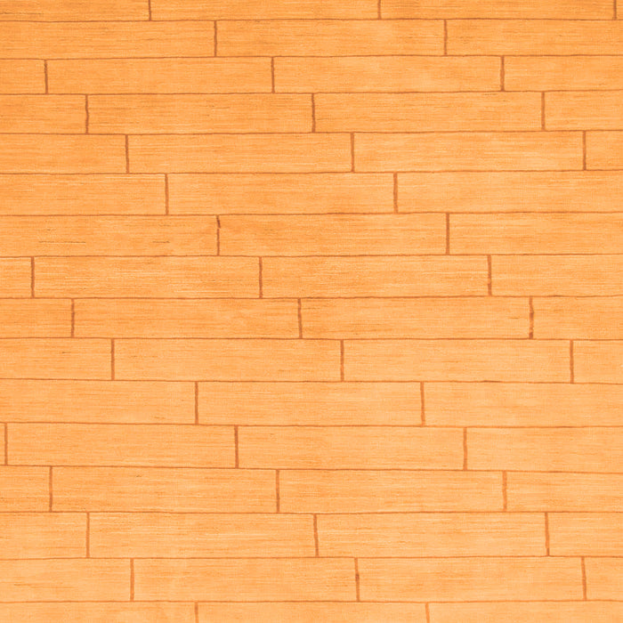 Square Solid Orange Modern Rug, abs1532org