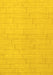 Machine Washable Solid Yellow Modern Rug, wshabs1532yw