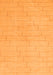 Machine Washable Solid Orange Modern Area Rugs, wshabs1532org