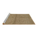 Sideview of Machine Washable Abstract Light Brown Rug, wshabs1533