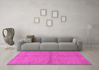 Machine Washable Abstract Pink Modern Rug, wshabs1533pnk