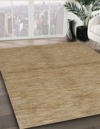 Abstract Light Brown Modern Rug, abs1533