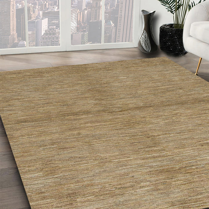 Abstract Light Brown Modern Rug in Family Room, abs1533