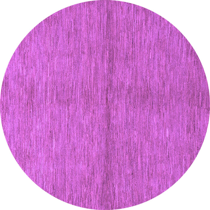 Round Abstract Purple Modern Rug, abs1533pur