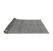 Sideview of Abstract Gray Modern Rug, abs1533gry