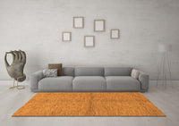 Machine Washable Abstract Orange Modern Rug, wshabs1533org