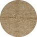 Round Abstract Light Brown Modern Rug, abs1533