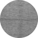 Round Abstract Gray Modern Rug, abs1533gry