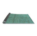 Sideview of Abstract Light Blue Modern Rug, abs1533lblu