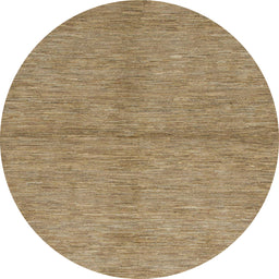 Round Machine Washable Abstract Light Brown Rug, wshabs1533