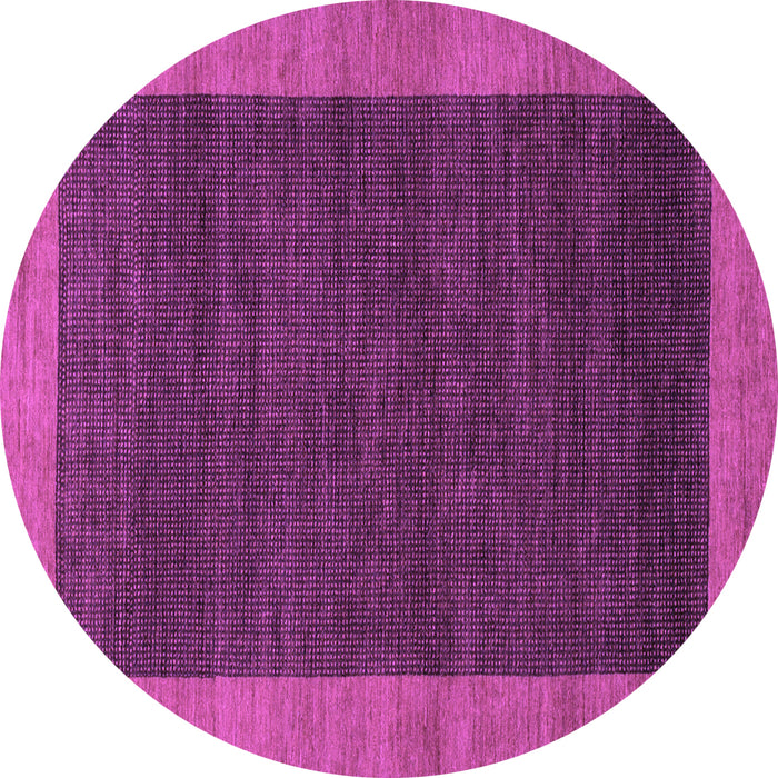 Round Machine Washable Abstract Purple Modern Area Rugs, wshabs1534pur