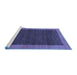 Sideview of Machine Washable Abstract Blue Modern Rug, wshabs1534blu