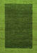 Machine Washable Abstract Green Modern Area Rugs, wshabs1534grn