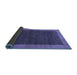 Sideview of Abstract Blue Modern Rug, abs1534blu