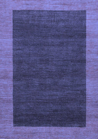 Abstract Blue Modern Rug, abs1534blu