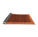 Sideview of Abstract Orange Modern Rug, abs1534org