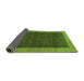 Sideview of Abstract Green Modern Rug, abs1534grn