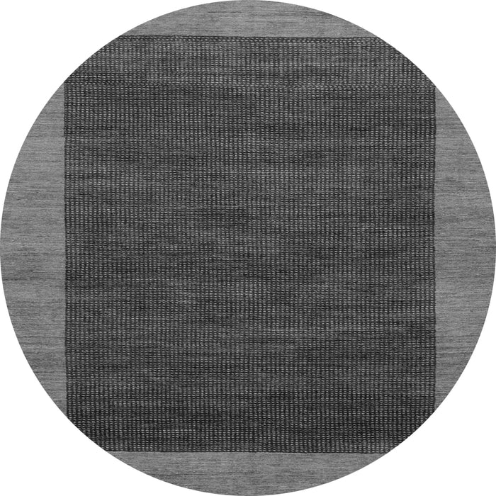 Round Abstract Gray Modern Rug, abs1534gry