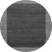 Round Abstract Gray Modern Rug, abs1534gry