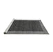 Sideview of Machine Washable Abstract Gray Modern Rug, wshabs1534gry