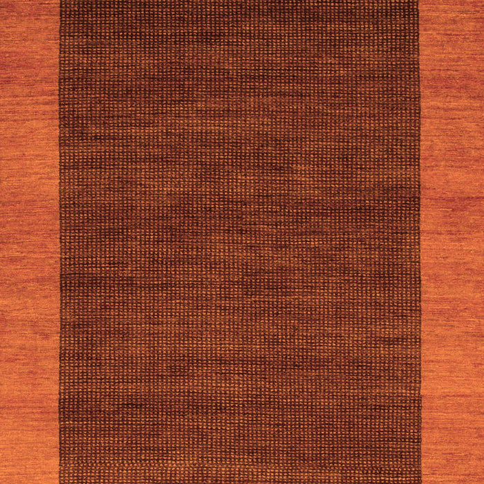 Machine Washable Abstract Orange Modern Area Rugs, wshabs1534org