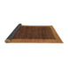 Sideview of Abstract Brown Modern Rug, abs1534brn