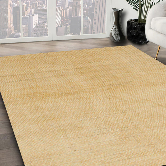 Machine Washable Abstract Orange Rug in a Family Room, wshabs1535